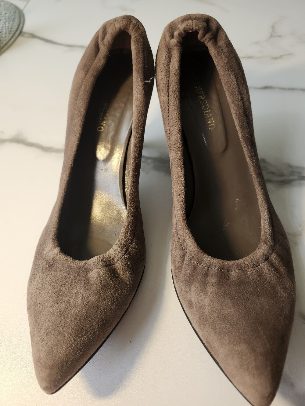 Sanfrediano Suede Pointed-Toe Pumps